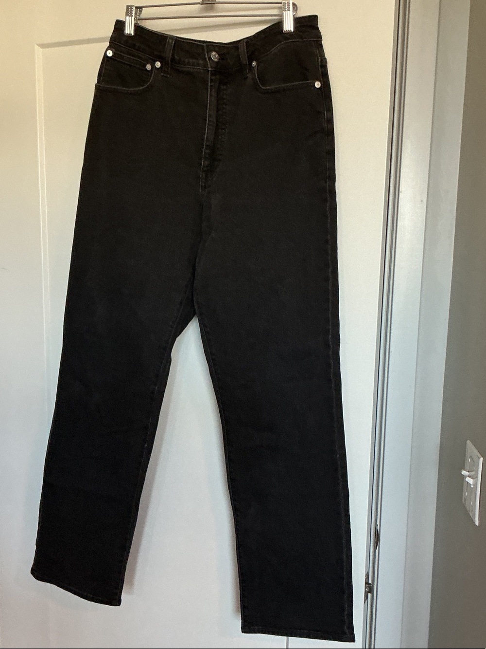 Madewell Women's Black Straight-Leg Jeans
